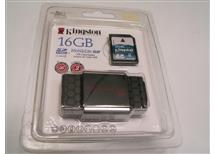 SD karta 16GB SDHC včetně čtečky SD4 Kingston
