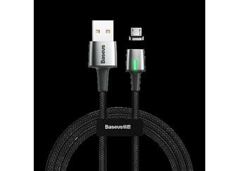 Magnet. kabel USB pro telef. přístroje / micro USB s LED 2m 1,5A