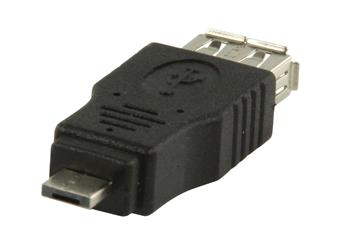 Adaptér USB 2.0 Micro A Zástrčka - USB A Zásuvka