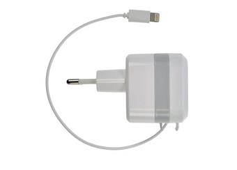 USB nabíjecí adaptér, navíjecí kabel Apple Lightning, 2400mA