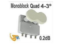 Monoblock QUAD 4.3° 0,2db pro 4 účastníky akční cena 895,-Kč GT-MDQ43
