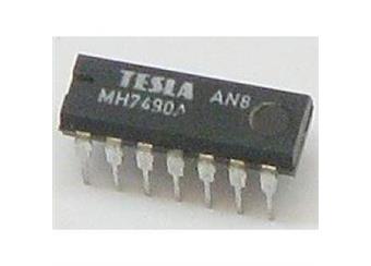 MH7493AS Tesla 4 bitový binární čítač  AS= vyšší spolehlivost