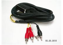 Propojovací kabel Scart IN+OUT - 4xcinch 1,5m