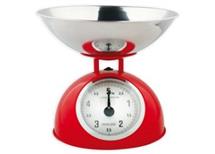 Kuchyňská váha retro (max. 5kg) AKČNÍ CENA - červená, černá - uveďte do poznámky