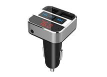 FM transmitter s bluetooth připojením do auta, 2x USB + handsfree