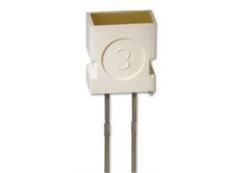LED žlutá Bargrafové Pole, 5mcd, 3,65mm x 6,15mm
