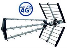 antena DVB-T UHF zisk 39db aktivní, 38 prvků s filtrem LTE 4G  v akční ceně SET- včetně napaječe a kabelu-