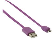 USB kabel 1m fialový