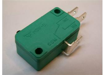 Mikrospínač zelený 10A/250V