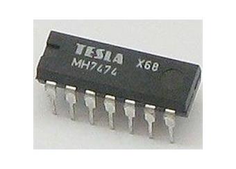 MH7474 klopný obvod Tesla