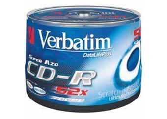 CD-R Verbatim Super AZO 52x 700MB Spindle , Balení 100 ks 450 kč