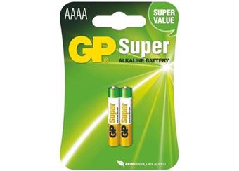 Baterie AAAA alkalická GP (25A, LR61) 1,5V - cena za 1ks baterie