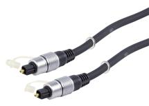Optický digitální audio kabel M/M 10m, tm. šedá