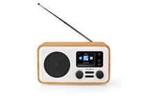 .Internetové rádio, DAB+, FM, Bluetooth®, Wi-Fi, Internet, 7W, DO, bílá/dřevo