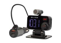 FM transmitter s bluetooth 5.0 připojením do auta, 2x USB + handsfree