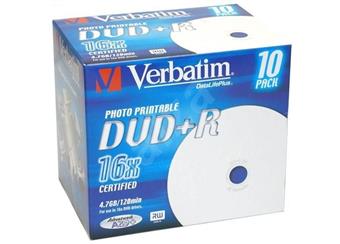 DVD+R Verbatim 4,7GB, Balení 10 ks