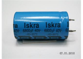 6800µ/40V 85° Iskra