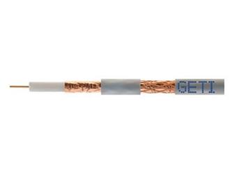 koax.kab.125 CU PVC pro Koaxiální kabel vysoké jakosti se střed.vod.z čisté mědi,  pro použití v kab. distribučních sítích.