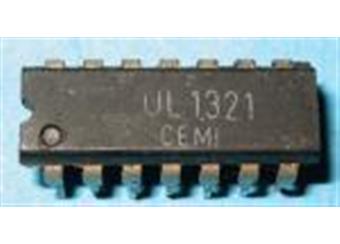 UL1321 Dvoukanálový zesilovač + extra NPN-tranzistor;