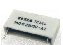 .1n5 /1500pF 2KV TC344 Tesla impulzní MP kond. 26x6mm