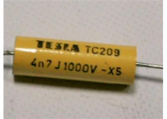 .4n7 1000V TC209 Tesla MP 20x5mm