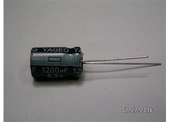 1200µF 6,3V 105° Yageo  radial