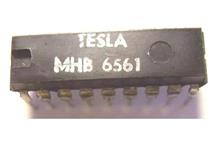 MHB6561   Tesla  statická paměť Cmos RAM 1024bit  CMOS DIL18
