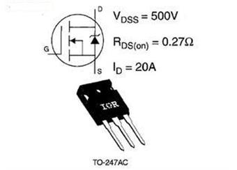 IRFP460  MBR  500V 25A N-FET