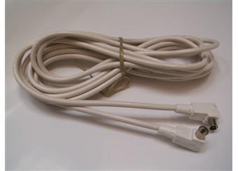 Účastnická šňůra 5m - kablo Blava, konektory IEC úhlové  vyhovuje DVB-T /není Čina