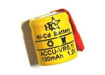 Baterie accu 1,2V 130mAh Ni-Cd