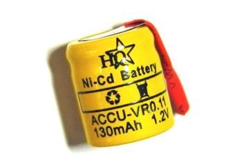 Baterie accu 1,2V 130mAh Ni-Cd