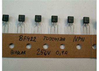 .BF422 NPN 250V 0,1A 0.83W Hitasch iTO92 bipolární pro HIG Voltage- všeobecné použití