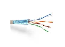 kabel FTP CAT6 stíněný, 4 párový, drát, prodej v m bez konc.