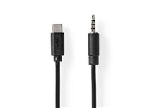 Adaptér USB-C™ zástrčka - jack 3,5mm 4pin, 1m