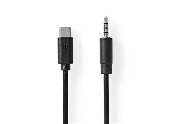 Adaptér USB-C™ zástrčka - jack 3,5mm 4pin, 1m