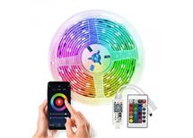 .LED světelný pás Wifi Smart, RGB, 5M, sada s adapt. a dálk. ovladačem