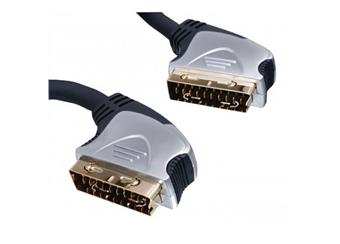SCART kabel 5m, 21 pin, pozlacené konektory-profi kabel
