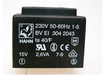 HAHN BV EI 304 2043 -do tištěných spojů 230/1x15V 2,6VA