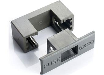 pojistk.držák 5x20mm do DPS s krytem