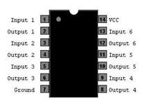 SN74LS07N  DIP14 =UCY7407 - TTL,