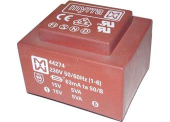 Myrra 44268 -do tištěných spojů 230/1x15V 10VA