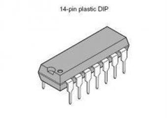 TLC274 =TC274  DIP14 TEXAS instr.4x LinCMOS OZ - nízkopříkonový, DIP14