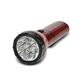 LED nabíj. svítilna, 9LED, plug-in, Pb 800mAh, červenočerná