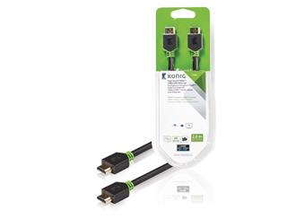 High Speed HDMI Kabel s Ethernetem HDMI Konektor - HDMI Konektor 2.00 m Antracit