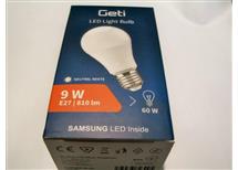 Led 9W E27 /nahražuje žár.60W/ 80% úspora čip Samsung