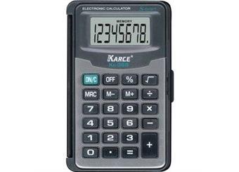 Kalkulačka kapesní na baterie, 8místný displey