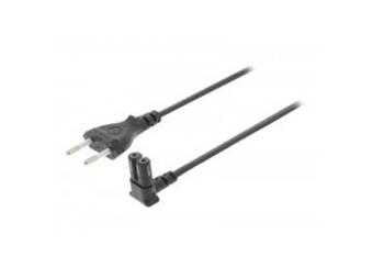 Napájecí kabel s úhlovou koncovkou Euro 3m, černý