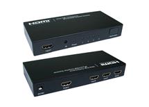 .Přepínač HDMI  4 vstupy na 1 výstup se zesilovačem + dálkové ovládání