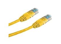 Internetový kabel UTP CAT5E 1m - žlutý