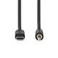 Kabel USB-C™ – 3,5 mm zástrčka jack 4pin, 1m